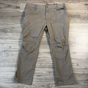 BRUNT Torra Work Pants Mens 44x34 Brown Water Resistant Stretch Workwear Utility